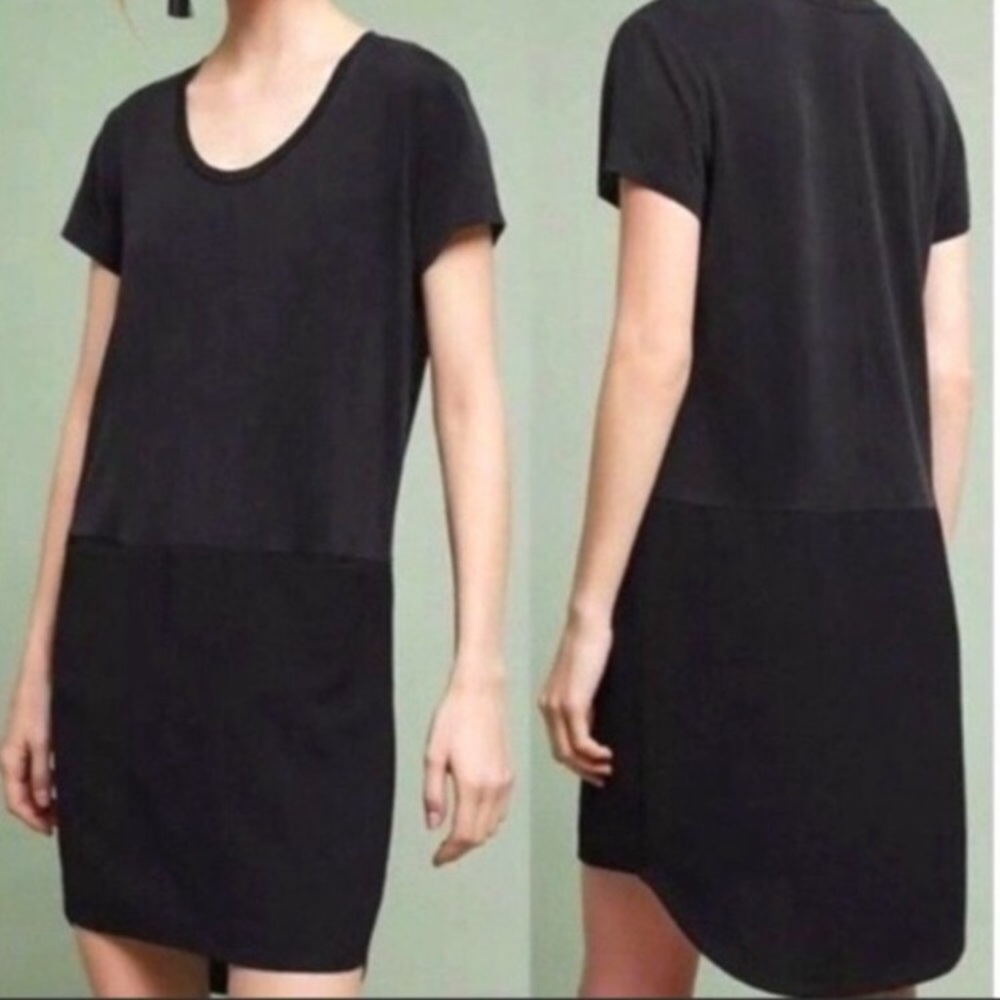 Dolan for Anthro XS black shift dress